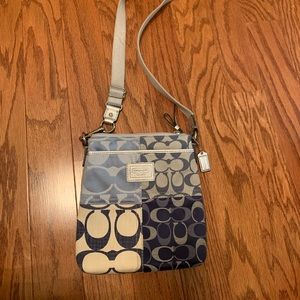 Coach Blue Crossbody Satchel